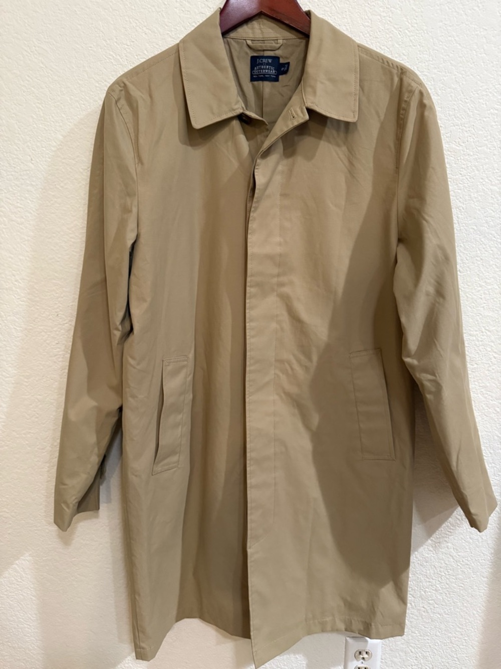 J. Crew Men’s Authentic Outerwear Trench Coat